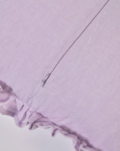 Load image into Gallery viewer, Nacha cotton and linen cushion cover in mauve, 45 x 45 cm - image 3