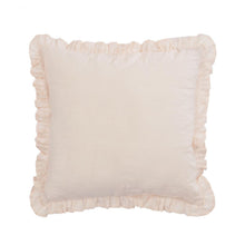 Load image into Gallery viewer, Nacha cotton and linen cushion cover in pink 45 x 45 cm