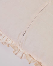 Load image into Gallery viewer, Nacha cotton and linen cushion cover in pink 45 x 45 cm - image 3