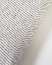 Load image into Gallery viewer, Marena 100% linen cushion cover with black stripes 45 x 45 cm - image 2