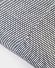 Load image into Gallery viewer, Marena 100% linen cushion cover with black and white stripes 45 x 45 cm - image 3