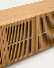 Load image into Gallery viewer, Beyla 4-door sideboard in solid ash wood and ash veneer 180 x 71.5 cm FSC 100% - image 5