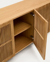 Load image into Gallery viewer, Beyla 4-door sideboard in solid ash wood and ash veneer 180 x 71.5 cm FSC 100% - image 6