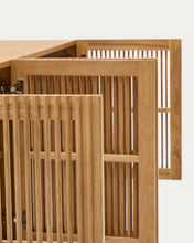 Load image into Gallery viewer, Beyla 4-door sideboard in solid ash wood and ash veneer 180 x 71.5 cm FSC 100% - image 7