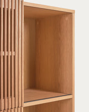 Load image into Gallery viewer, Beyla shelf unit in solid ash wood and ash veneer 84.5 x 170 cm FSC 100% - image 4