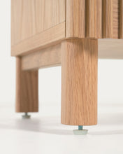 Load image into Gallery viewer, Beyla shelf unit in solid ash wood and ash veneer 84.5 x 170 cm FSC 100% - image 9
