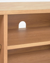 Load image into Gallery viewer, Beyla 2-door TV stand in solid ash wood and ash veneer 180 x 49.5 cm FSC 100% - image 9