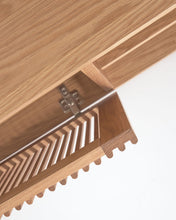 Load image into Gallery viewer, Beyla 2-door TV stand in solid ash wood and ash veneer 180 x 49.5 cm FSC 100% - image 10