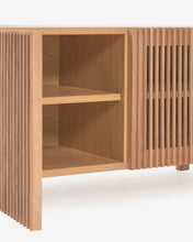 Load image into Gallery viewer, Beyla 2-door shoe rack in solid ash wood and ash veneer 98.5 cm FSC 100% - image 5