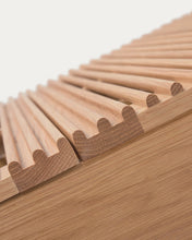 Load image into Gallery viewer, Beyla 2-door shoe rack in solid ash wood and ash veneer 98.5 cm FSC 100% - image 11