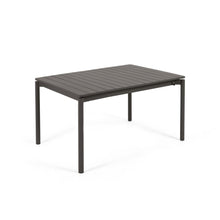 Load image into Gallery viewer, Zaltana extendable aluminium outdoor table with matt dark grey finish 140 (200) x 90 cm