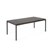 Load image into Gallery viewer, Zaltana extendable aluminium outdoor table with matt dark grey finish 140 (200) x 90 cm - image 2
