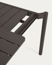 Load image into Gallery viewer, Zaltana extendable aluminium outdoor table with matt dark grey finish 140 (200) x 90 cm - image 5