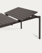 Load image into Gallery viewer, Zaltana extendable aluminium outdoor table with matt dark grey finish 140 (200) x 90 cm - image 6