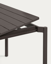 Load image into Gallery viewer, Zaltana extendable aluminium outdoor table with matt dark grey finish 140 (200) x 90 cm - image 7