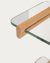 Load image into Gallery viewer, Sitra modular shelf, 6 glass shelves and FSC Mix Credit solid oak wood, 110 cm - image 5