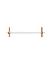 Load image into Gallery viewer, Sitra modular shelf, 1 glass shelf and FSC Mix Credit solid oak wood, 110 cm - image 2
