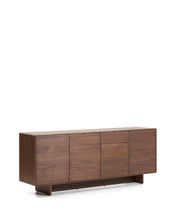 Load image into Gallery viewer, Norlen sideboard with 4 doors and 2 drawers in walnut veneer FSC Mix Credit 194,5 x 78cm - image 2