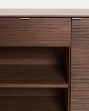 Load image into Gallery viewer, Norlen sideboard with 4 doors and 2 drawers in walnut veneer FSC Mix Credit 194,5 x 78cm - image 14