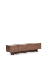 Load image into Gallery viewer, Norlen 4-door TV stand in walnut veneer FSC Mix Credit 200 x 46cm - image 2