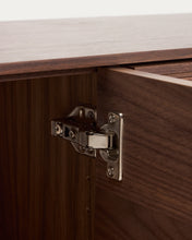Load image into Gallery viewer, Norlen 4-door TV stand in walnut veneer FSC Mix Credit 200 x 46cm - image 11