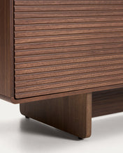 Load image into Gallery viewer, Norlen 4-door TV stand in walnut veneer FSC Mix Credit 200 x 46cm - image 12