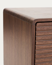 Load image into Gallery viewer, Norlen 4-door TV stand in walnut veneer FSC Mix Credit 200 x 46cm - image 13