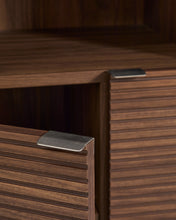 Load image into Gallery viewer, Norlen 4-door tall sideboard in walnut veneer FSC Mix Credit 100 x 163cm - image 12