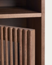 Load image into Gallery viewer, Beyla bedside table in ash veneer and solid ash wood with walnut finish 53 x 62.5cm FSC 100% - image 9