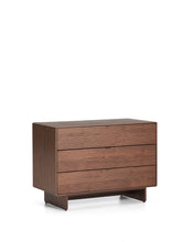Load image into Gallery viewer, Norlen 3-drawer chest of drawers in walnut veneer FSC Mix Credit 101 x 75cm - image 2