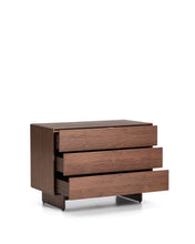 Load image into Gallery viewer, Norlen 3-drawer chest of drawers in walnut veneer FSC Mix Credit 101 x 75cm - image 3