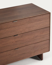Load image into Gallery viewer, Norlen 3-drawer chest of drawers in walnut veneer FSC Mix Credit 101 x 75cm - image 4