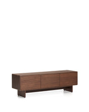 Load image into Gallery viewer, Norlen 3-door TV stand in walnut veneer FSC Mix Credit 150 x 40cm - image 3