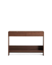 Load image into Gallery viewer, Norlen sideboard with 2 drawers and shelf in walnut veneer FSC Mix Credit 120 x 81cm