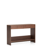 Load image into Gallery viewer, Norlen sideboard with 2 drawers and shelf in walnut veneer FSC Mix Credit 120 x 81cm - image 2