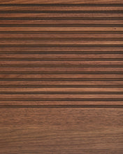 Load image into Gallery viewer, Norlen headboard in walnut veneer with dark finish and LED light for a bed up to 160 cm FSC Mix Credit UK adapter - image 10