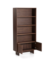Load image into Gallery viewer, Norlen walnut veneer shelving unit FSC Mix Credit 90 x 190cm - image 4