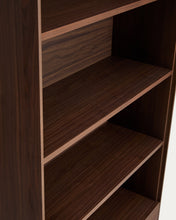 Load image into Gallery viewer, Norlen walnut veneer shelving unit FSC Mix Credit 90 x 190cm - image 5