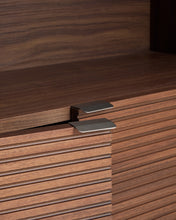 Load image into Gallery viewer, Norlen walnut veneer shelving unit FSC Mix Credit 90 x 190cm - image 6