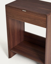 Load image into Gallery viewer, Norlen sideboard with drawer and shelf in walnut veneer FSC Mix Credit 60 x 81cm - image 4