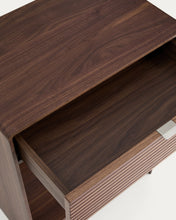 Load image into Gallery viewer, Norlen sideboard with drawer and shelf in walnut veneer FSC Mix Credit 60 x 81cm - image 6