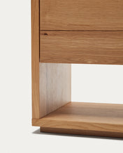 Load image into Gallery viewer, Alguema sideboard with 3 doors in oak veneer with natural finish, 151 x 73 cm - image 11