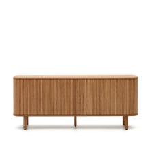 Load image into Gallery viewer, Mailen 2 door sideboard in ash veneer with a natural finish 180 x 75 cm - image 2