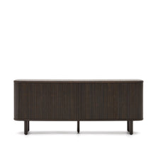 Load image into Gallery viewer, Mailen 2 door sideboard in ash veneer with a dark finish 180 x 75 cm