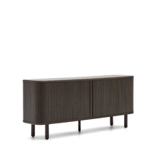 Load image into Gallery viewer, Mailen 2 door sideboard in ash veneer with a dark finish 180 x 75 cm - image 3