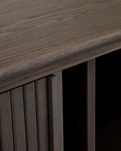 Load image into Gallery viewer, Mailen 2 door sideboard in ash veneer with a dark finish 180 x 75 cm - image 11
