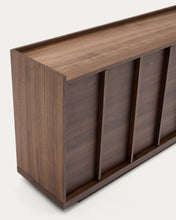 Load image into Gallery viewer, Onix sideboard with a walnut veneer in a dark finish, 200 x 80 cm FSC Mix Credit - image 6