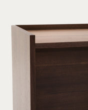 Load image into Gallery viewer, Onix sideboard with a walnut veneer in a dark finish, 200 x 80 cm FSC Mix Credit - image 9