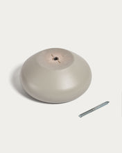 Load image into Gallery viewer, Nadue set of 3 solid beech wood wall hooks with a grey finish - image 4