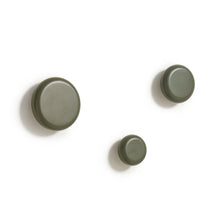 Load image into Gallery viewer, Nadue set of 3 solid beech wood wall hooks with a green finish - image 2